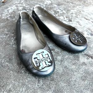 Tory Burch Metallic Ballet Flats Sz 5.5